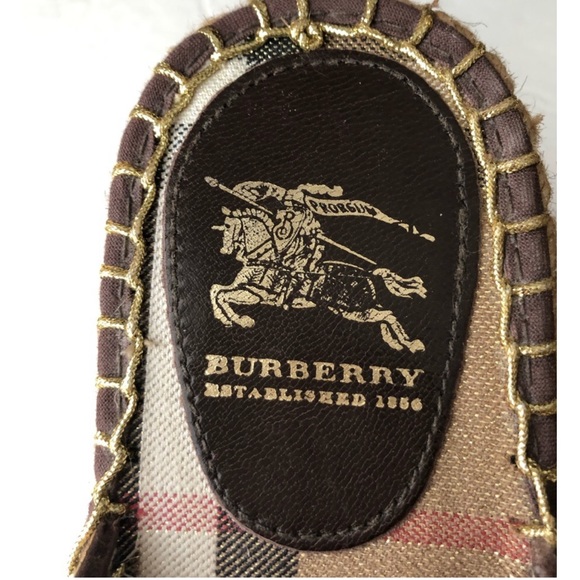 Burberry Espadrille Wedge Sandals - Picture 4 of 5